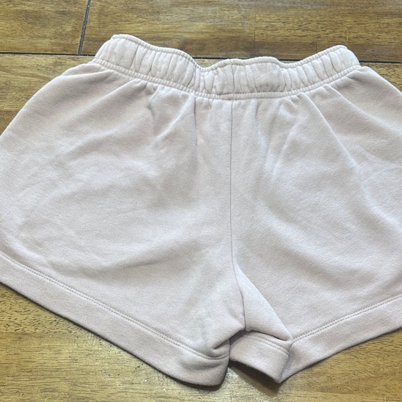 Nike Women's Light Pink Fleece Shorts - Picture 5 of 5